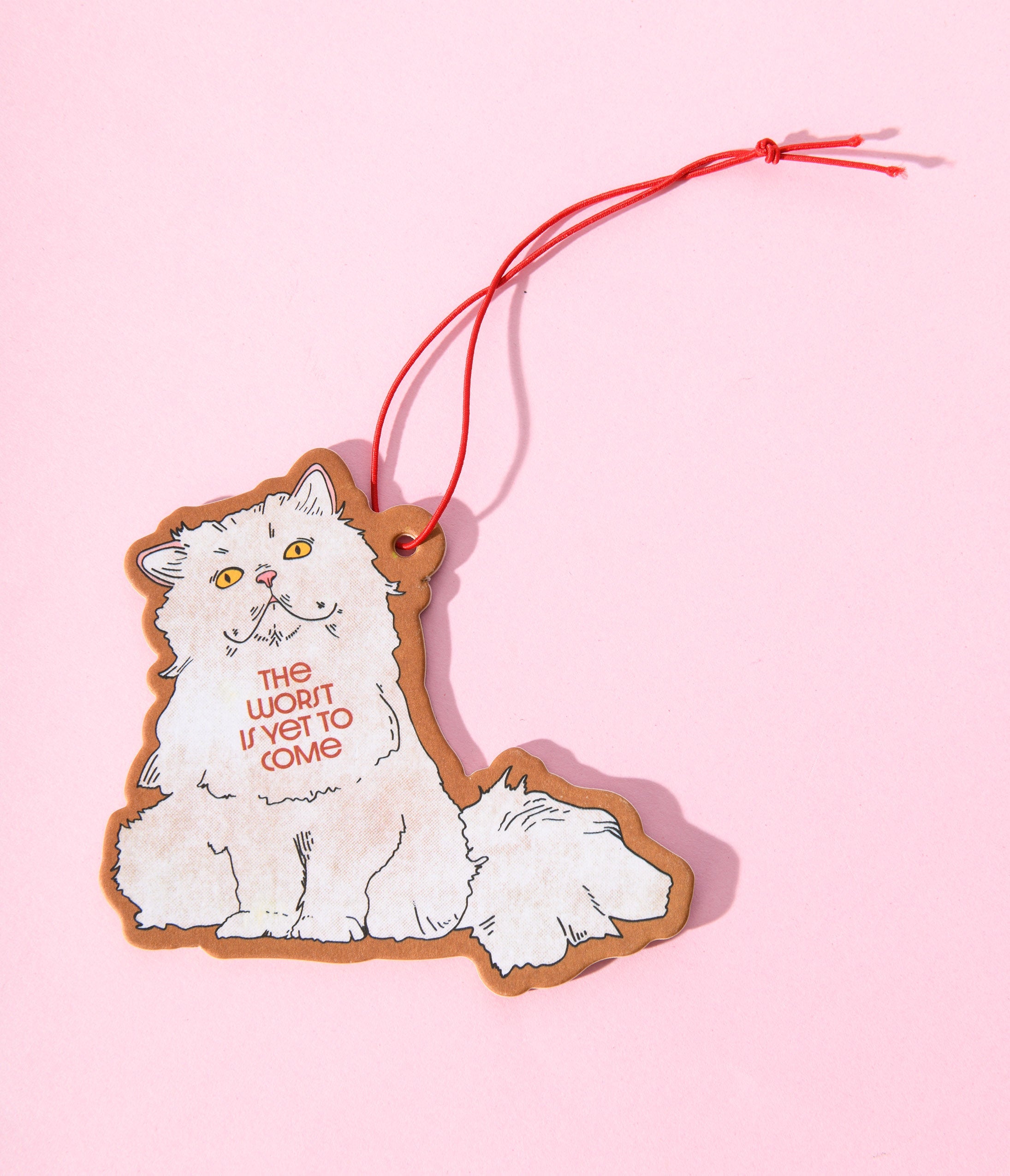 

The Worst Is Yet To Come Fluffy Cat Air Freshener