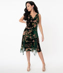Cowl Neck Pleated Fitted Draped Dropped Waistline Floral Print Dress