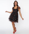 & Glitter Cherry Print Heart & Soul Babydoll Dress