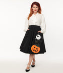 Halloween Music Box Soda Shop Swing Skirt