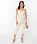 Back Zipper Fitted Belted Spaghetti Strap Satin Wedding Dress/Jumpsuit