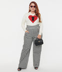 Plus 1940s Gingham Ginger Pants