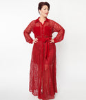 Plus Size Fitted Button Front Pocketed Long Sleeves Shirt Maxi Dress With a Sash