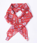 Love Letter Print Hair Scarf