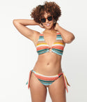 1970s Serape Stripe Sweet & Sash y Swim Bottom