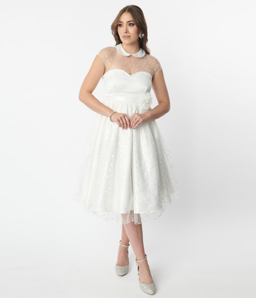 Swing-Skirt General Print Fitted Pocketed Back Zipper Button Closure Mesh Belted Satin Wedding Dress