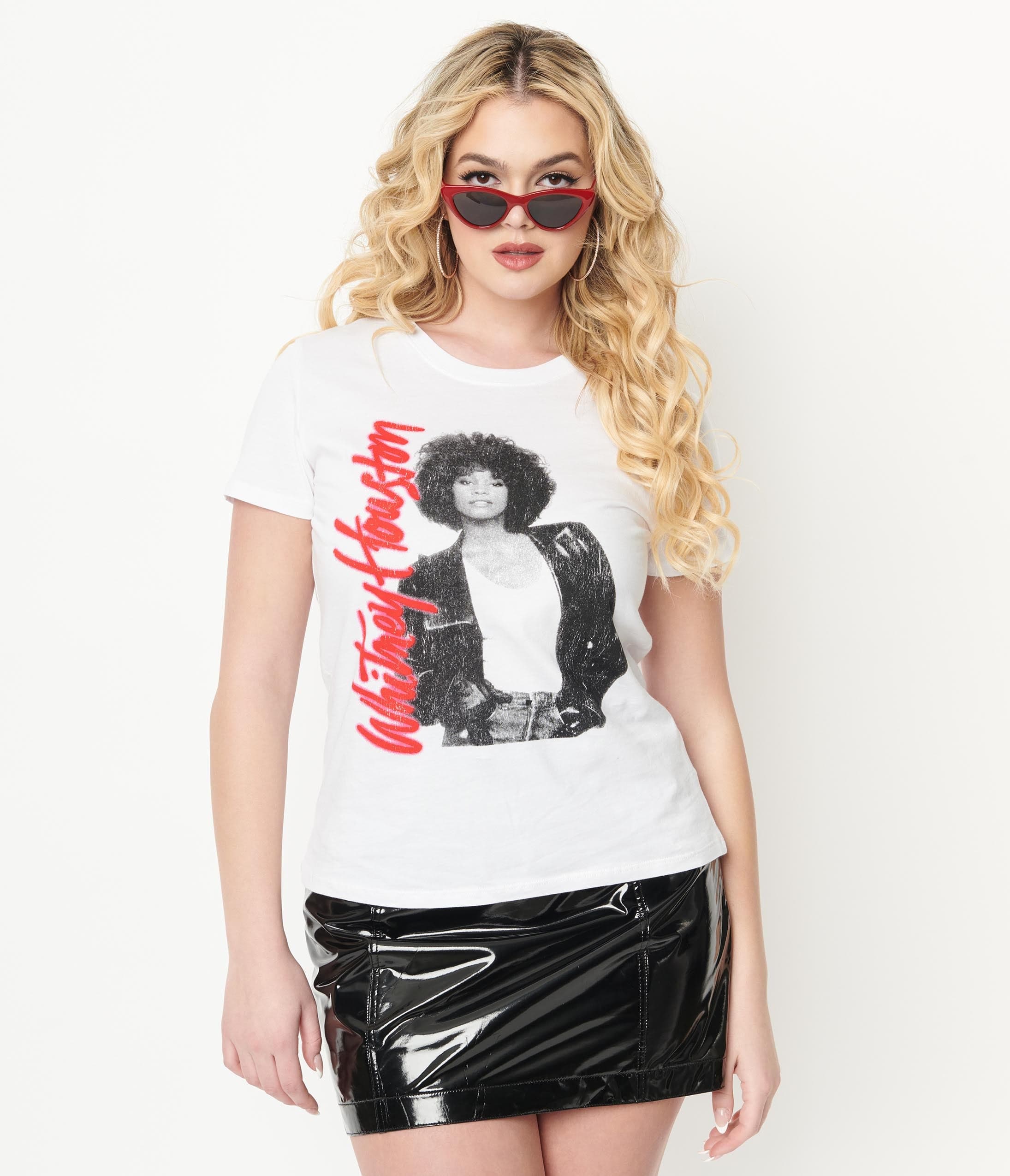 

Whitney Houston Fitted Graphic Tee