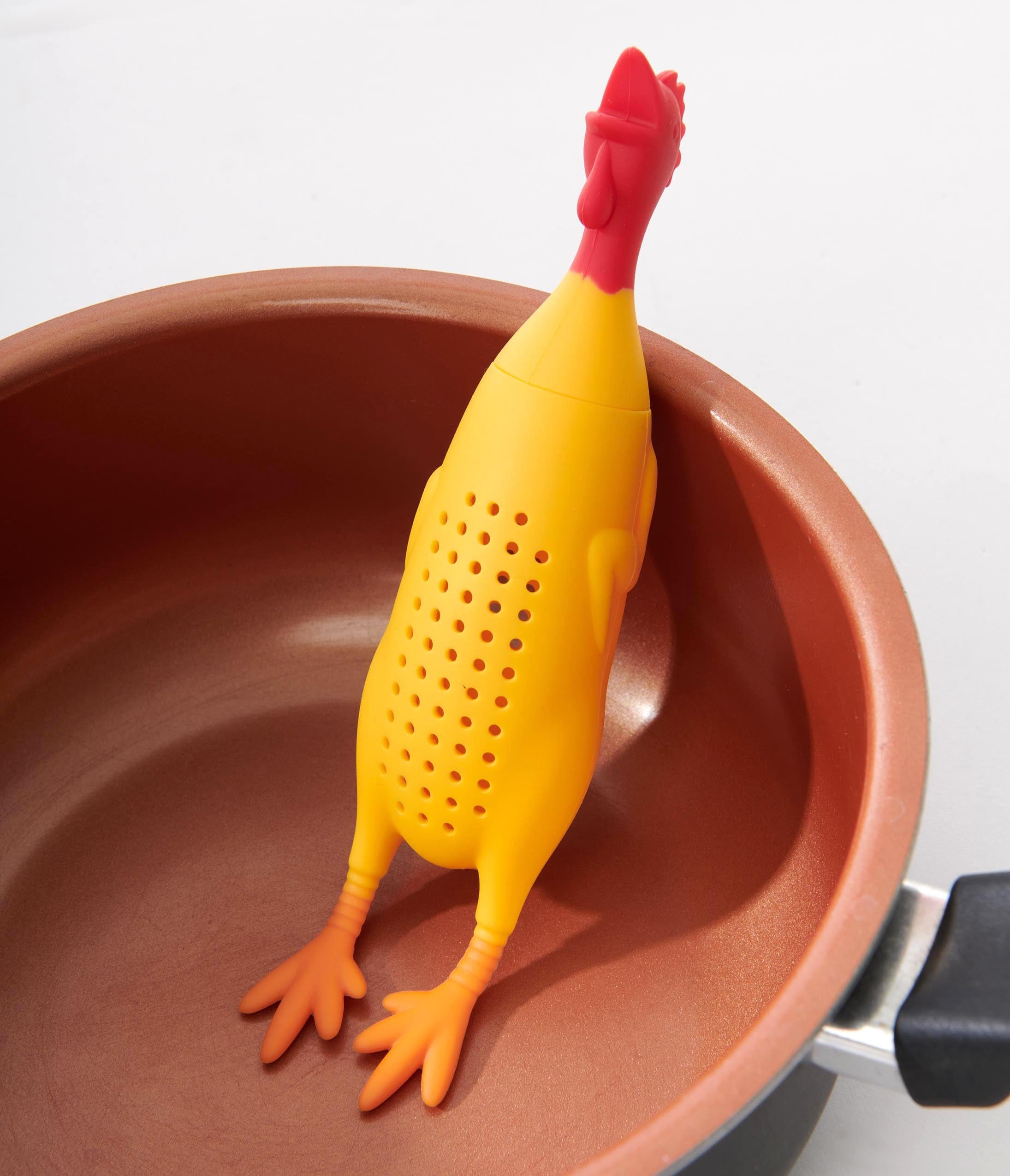 

Yellow Le Crock Coq Chicken Herb Infuser
