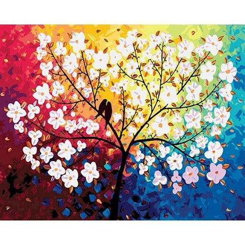 Silhouette Abstract Tree - DIY 5D Diamond Painting - Full Drill-EasyWhim