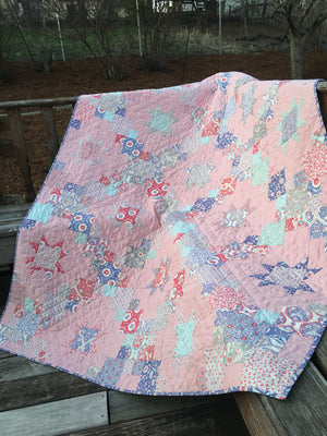 Brightly Quilt with Tilda's Bon Voyage - Pine Needles Quilt & Sew
