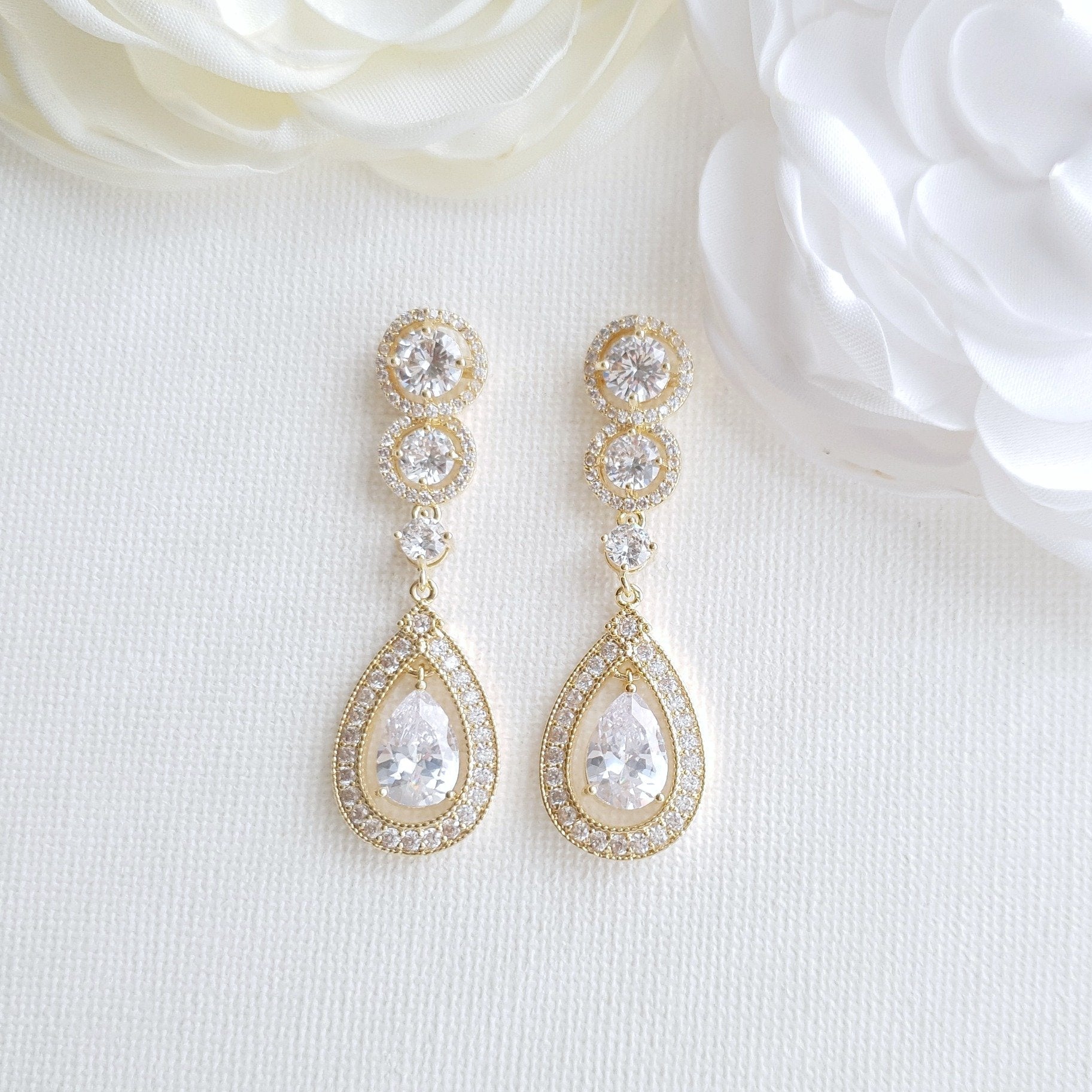 Buy Bridal Wear Ruby Stone Dangler Traditional Gold Earrings for Wedding