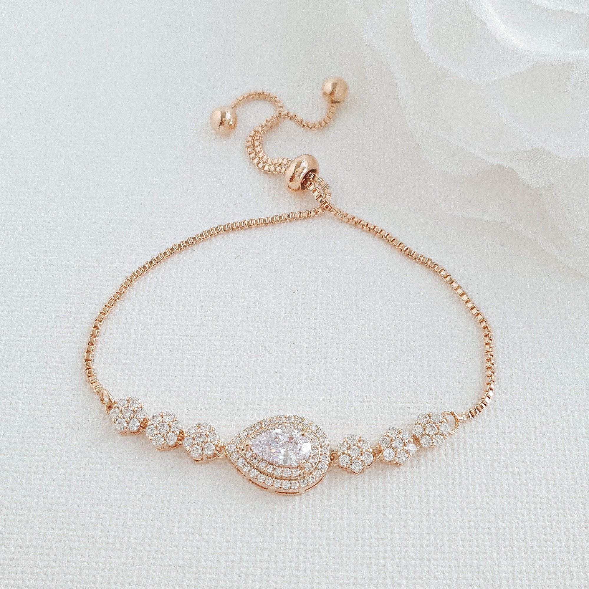 Wedding Slider Clasp Bracelet| Sliding Bracelet for Small & Big Wrists ...