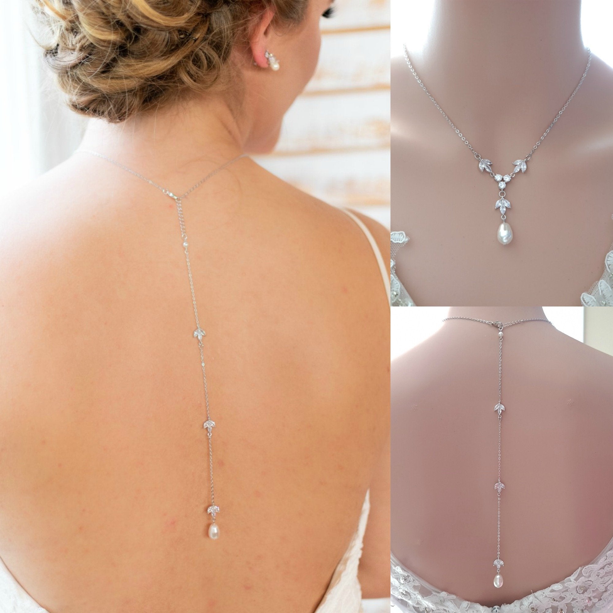 bridal simple necklace