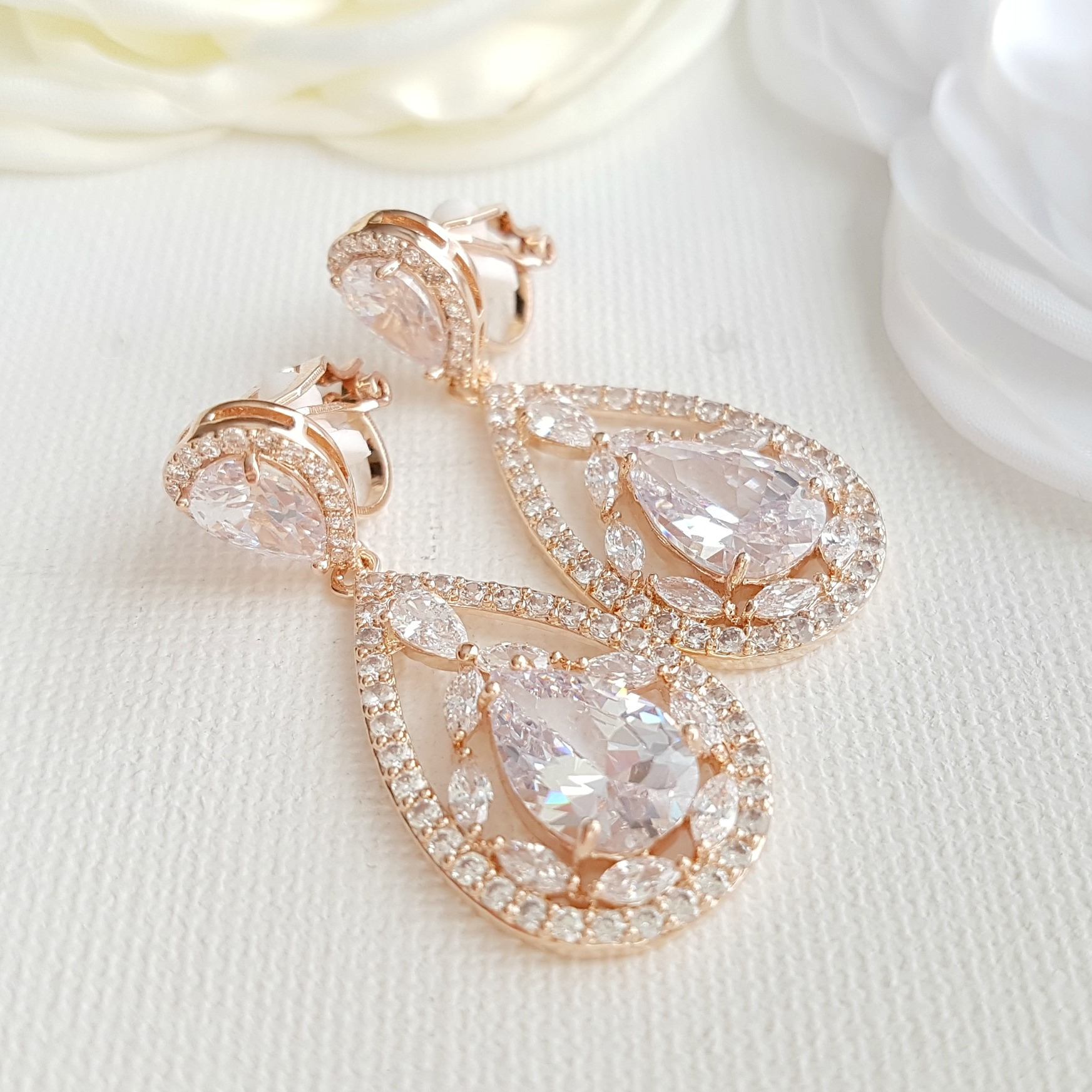 SAILIMUE 4 Pairs Clip Earrings Wedding Sets for India | Ubuy