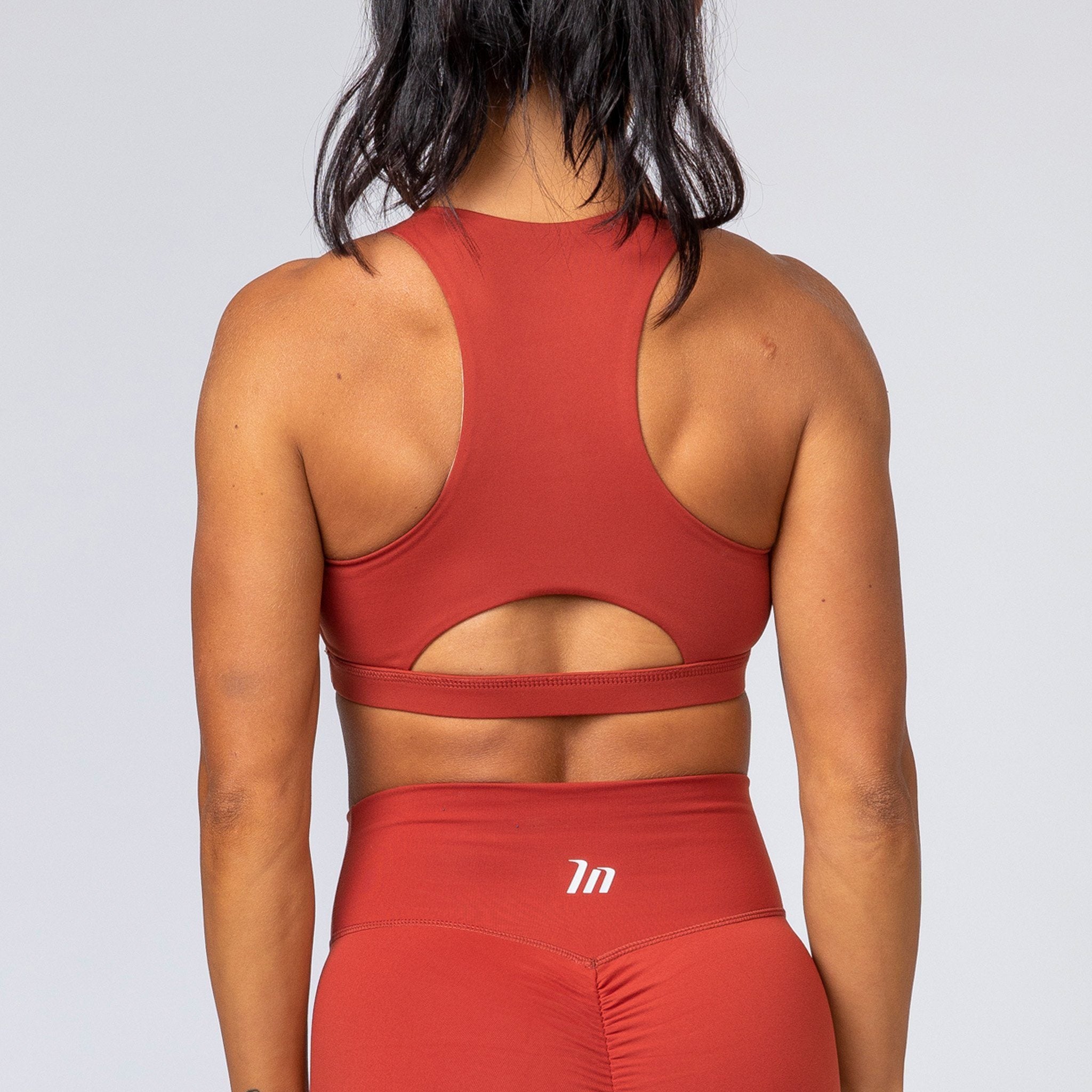 burnt orange sports bra