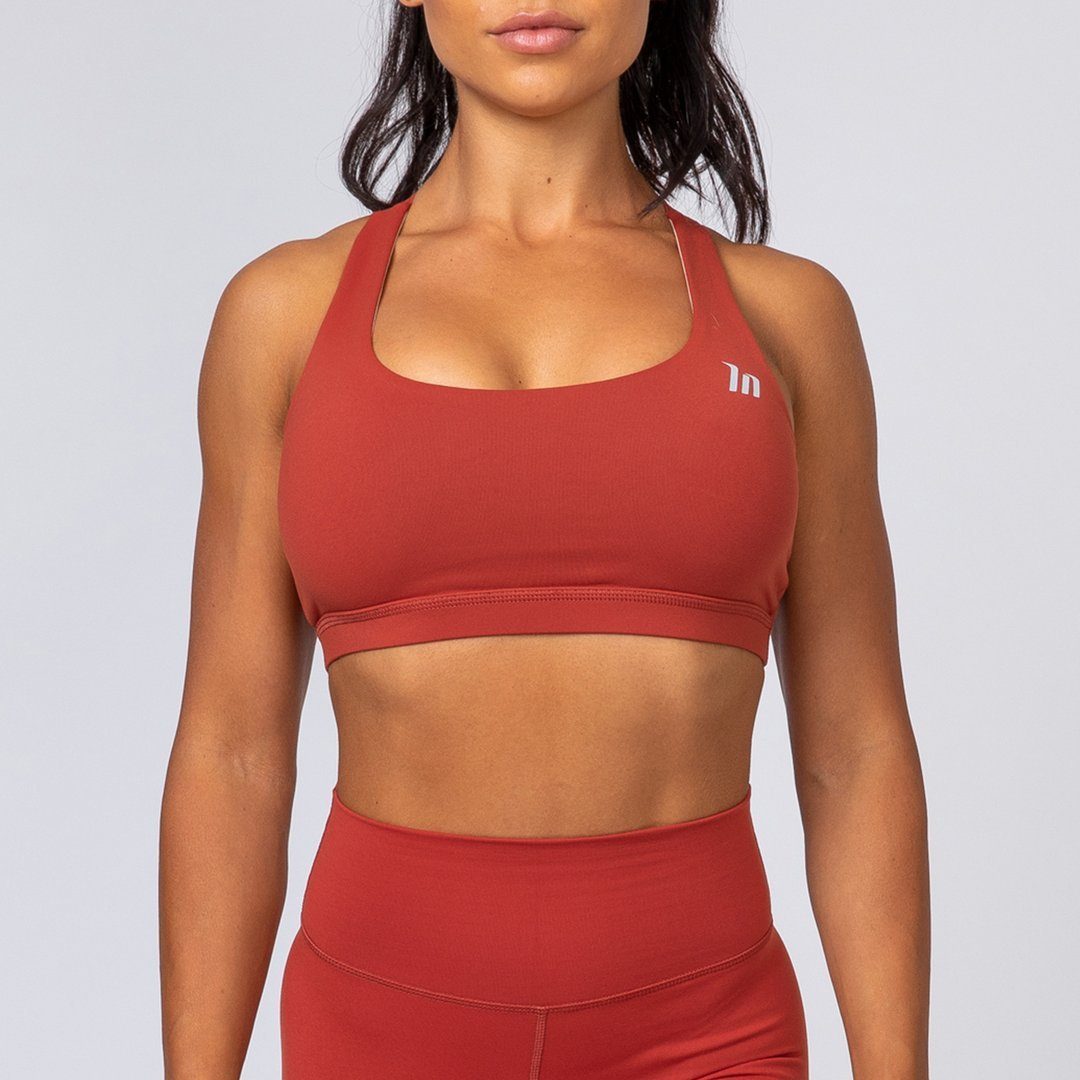 burnt orange sports bra