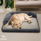 NEW K9 Calming Dog Bed With Luxurious Faux-Fur L-Shaped Bolster Pillow & Orthopedic Memory Foam