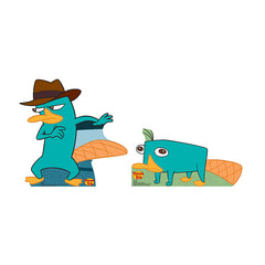 perry the platypus as a dragon