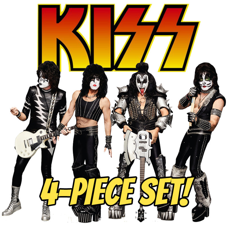 Kiss 4 Piece Set Cardboard Cutout Standups Standees 