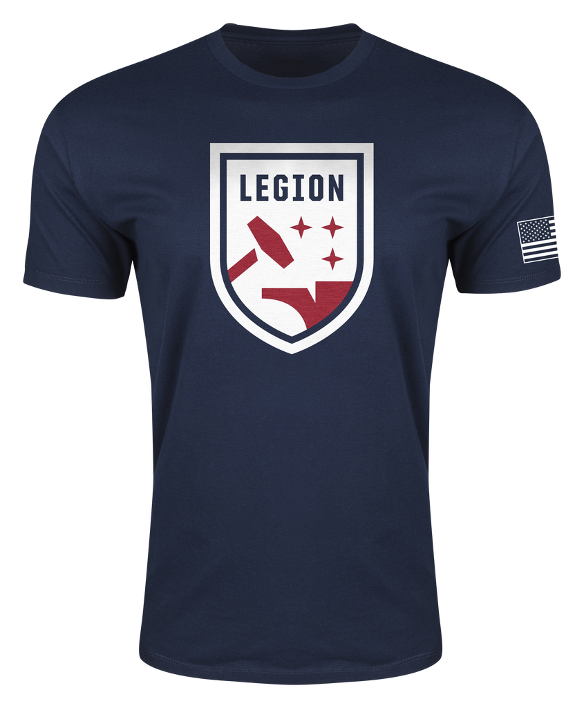 Legion FC Logo Tee (Red, White, & Blue) – Birmingham Legion FC