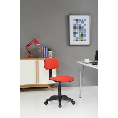 Hodedah Kids Desk Chair Adjustable And Swiveling Red Color Alfafurn