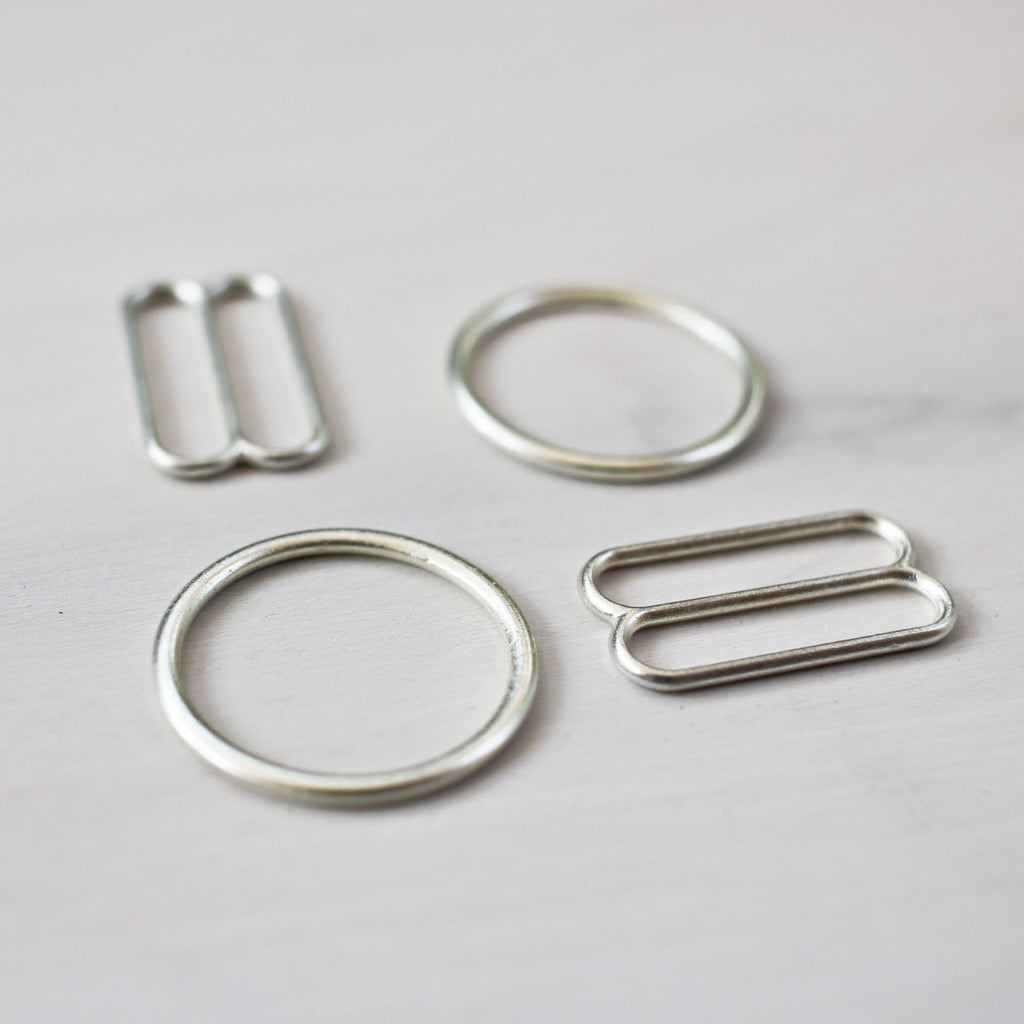 Fujiyuan 5 Sets 12mm 1/2 Metal Bra Strap Adjustment Sliders Hook O Ring  Lingerie Accessories : : Home