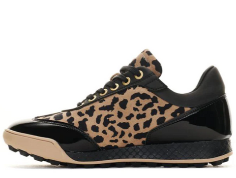DUCA DEL COSMA King Cheetah Golf Shoe Black/Cheetah