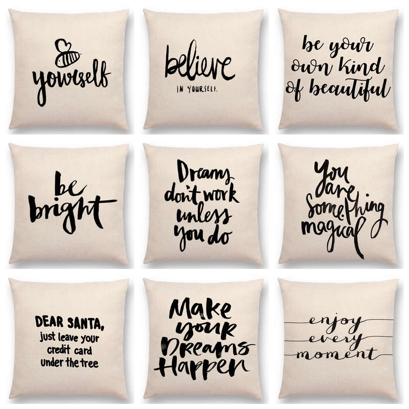 Throw Pillows With Words
