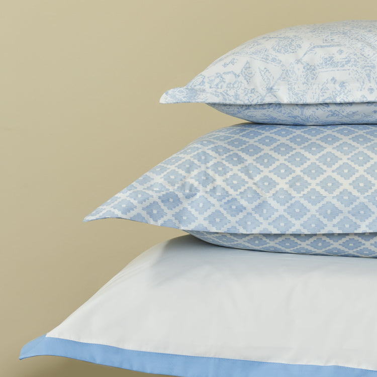 Stamattina Light Blue Chiara King Duvet Cover Beaufort Linen Co