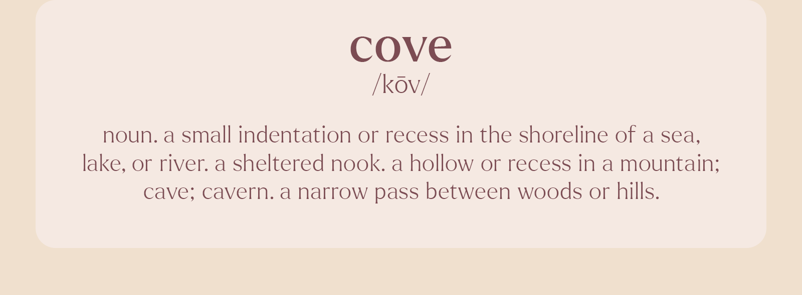 cove definition 