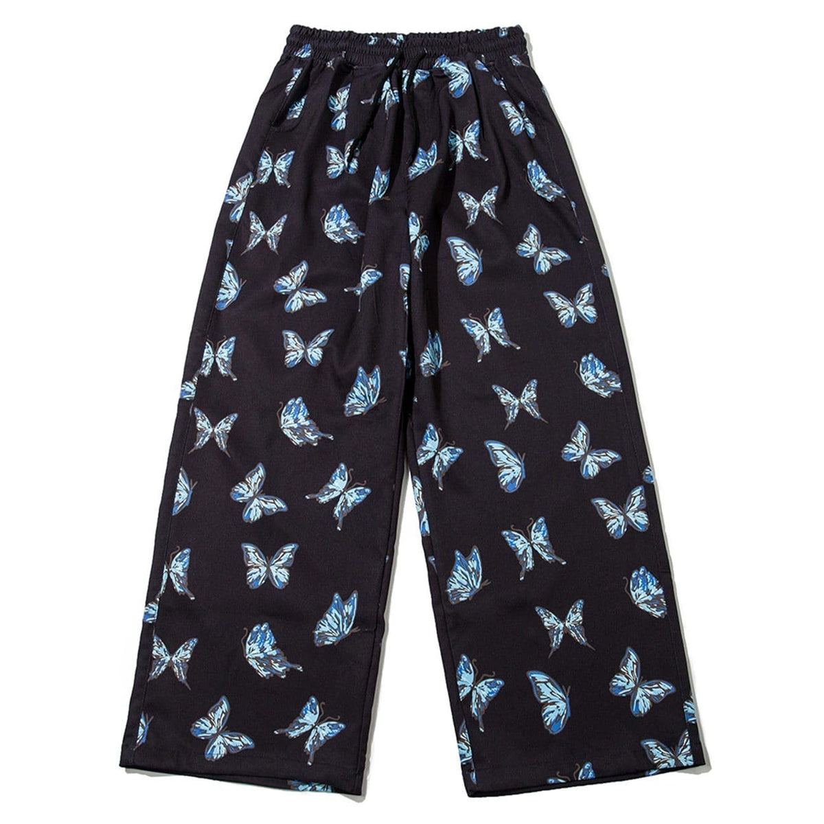 Butterfly Print Baggy Sweatpants - Streetgarm