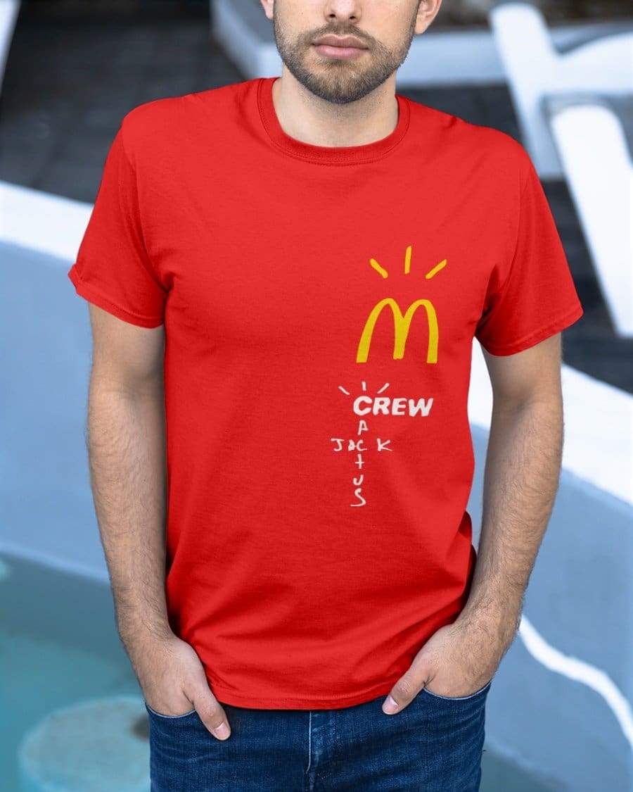 red mcdonalds shirt