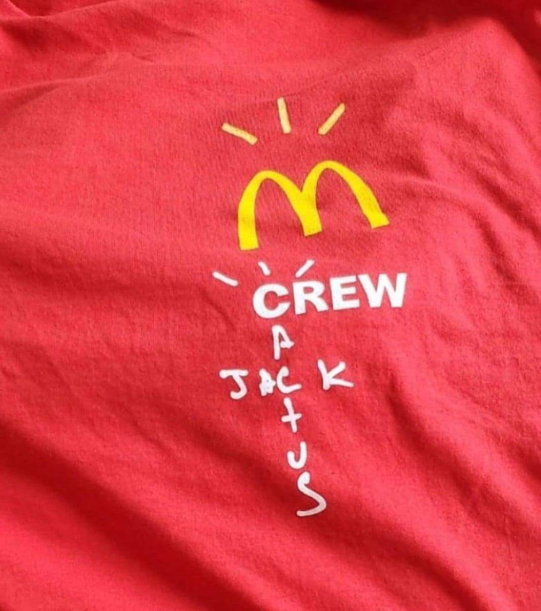 red mcdonalds shirt