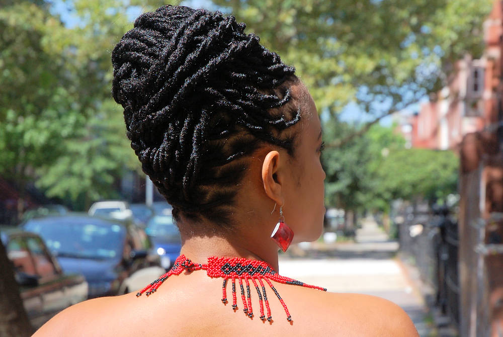 Loc extensions Dreadlocks Updo