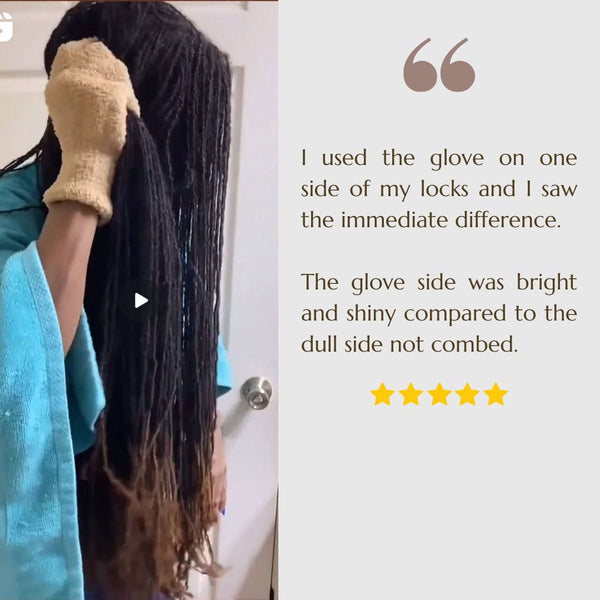 Loc Glove Hair Care for Locs, Dreadlocks, Sisterlocks and Micro Locs