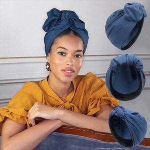 Chic Knotted Turban Headwrap - Elegant - WhatNaturalsLove.com 