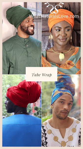 Tube Head wrap for Locs, Sisterlocks and Dreadlocks Long Tail Tube Wrap to style and protect Locs, Sisterlocks and Dreadlocks