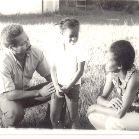 Mireille Liong with her parents