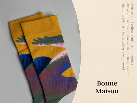 Bonne Maison 襪子 黃色