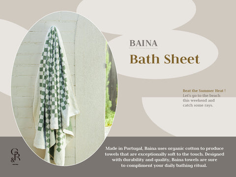 Baina 海邊 沙灘 浴巾 大毛巾 Bath Sheet