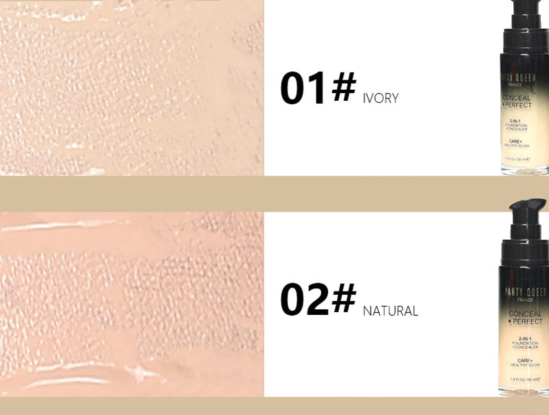 color 01 y 02 de base liquida glow