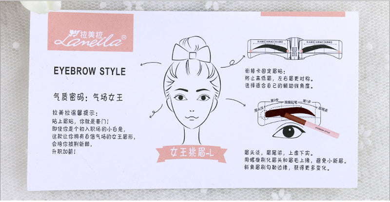 direction on packing of eyebrow stencil stickers L