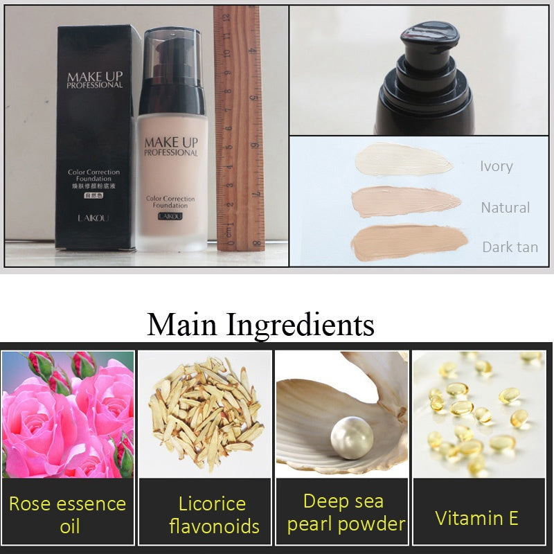 size and main ingredients of Correction Foundation