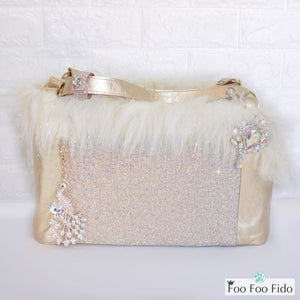 gold designer purse