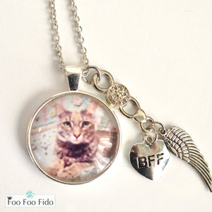 Personalized Pet Necklace Pendant Or Keychain Angel Baby Foofoofido