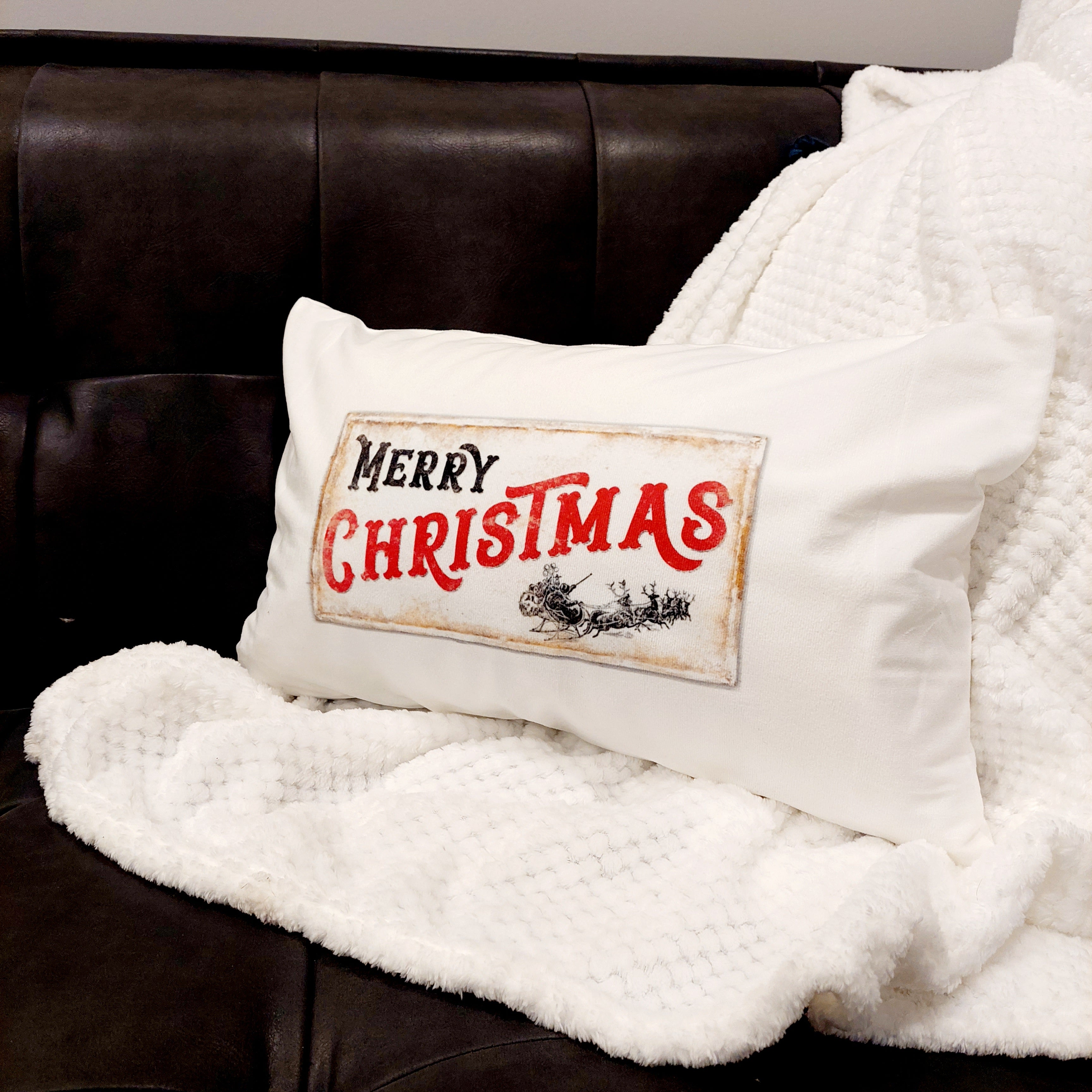 Merry christmas long pillow