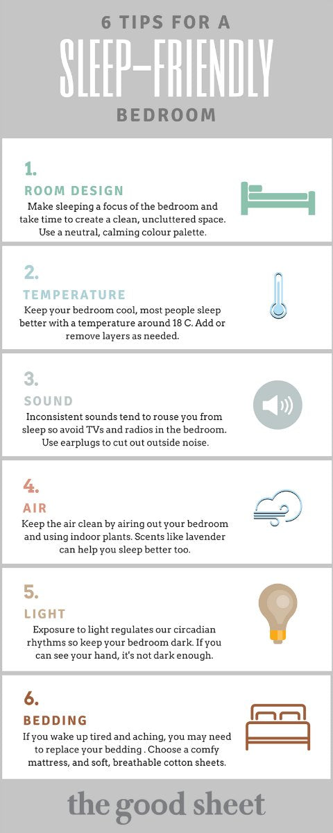 6 tips for a sleep-friendly bedroom