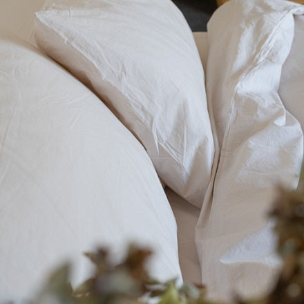 Percale Cotton Sheets in Sand