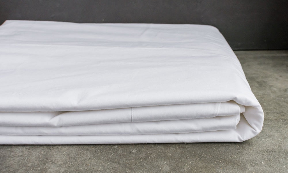 Heavyweight Percale 40cm fitted sheets