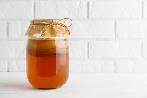 fermenting honey in a jar